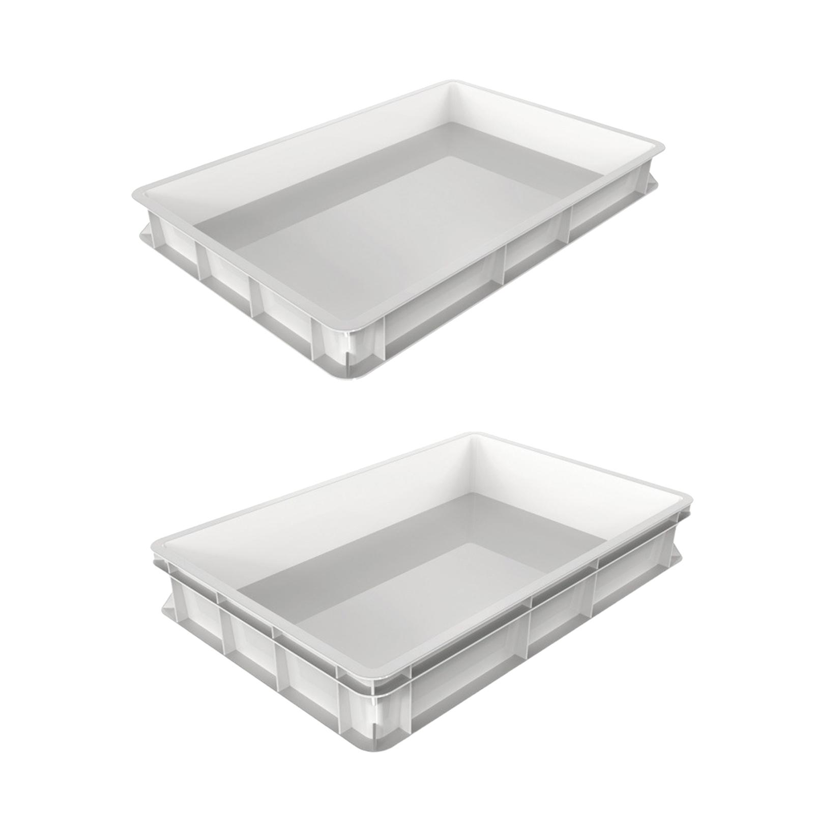 Kitchen Baking Tray Organiser - Pizzateig-Proofing-Box, Gemüse-Organizer, Backzubehör, Lebensmittelaufbewahrungstablett für Haushalt,