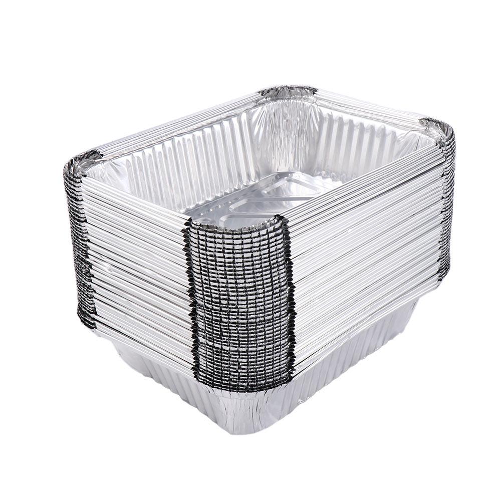 Kitchen Baking Tray Organiser - Einweg-Grill-Tropfpfannen aus Aluminiumfolie, Fett-Tropfpfannen, recycelbares Grill-Fangschale
