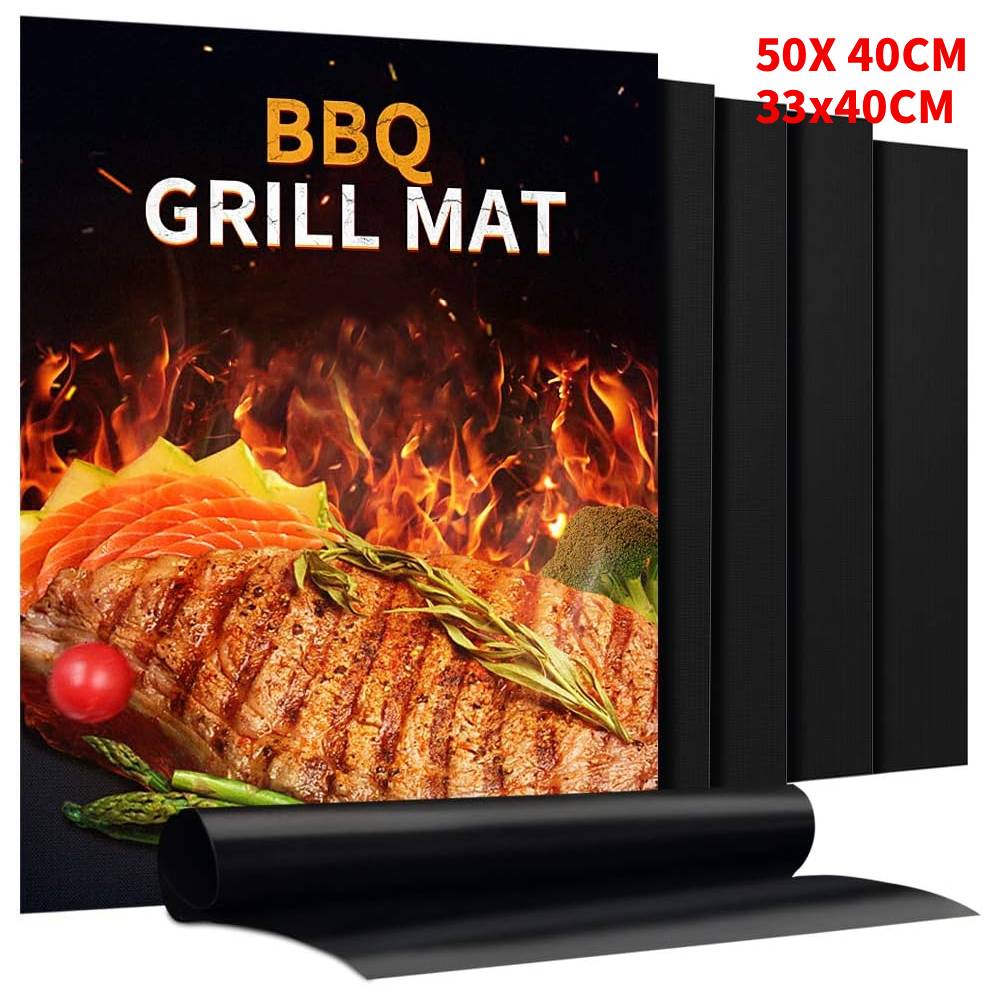 Kitchen Baking Tray Organiser - 1-10 Stück BBQ-Grillmatte, Antihaftmatte, hitzebeständig, zum