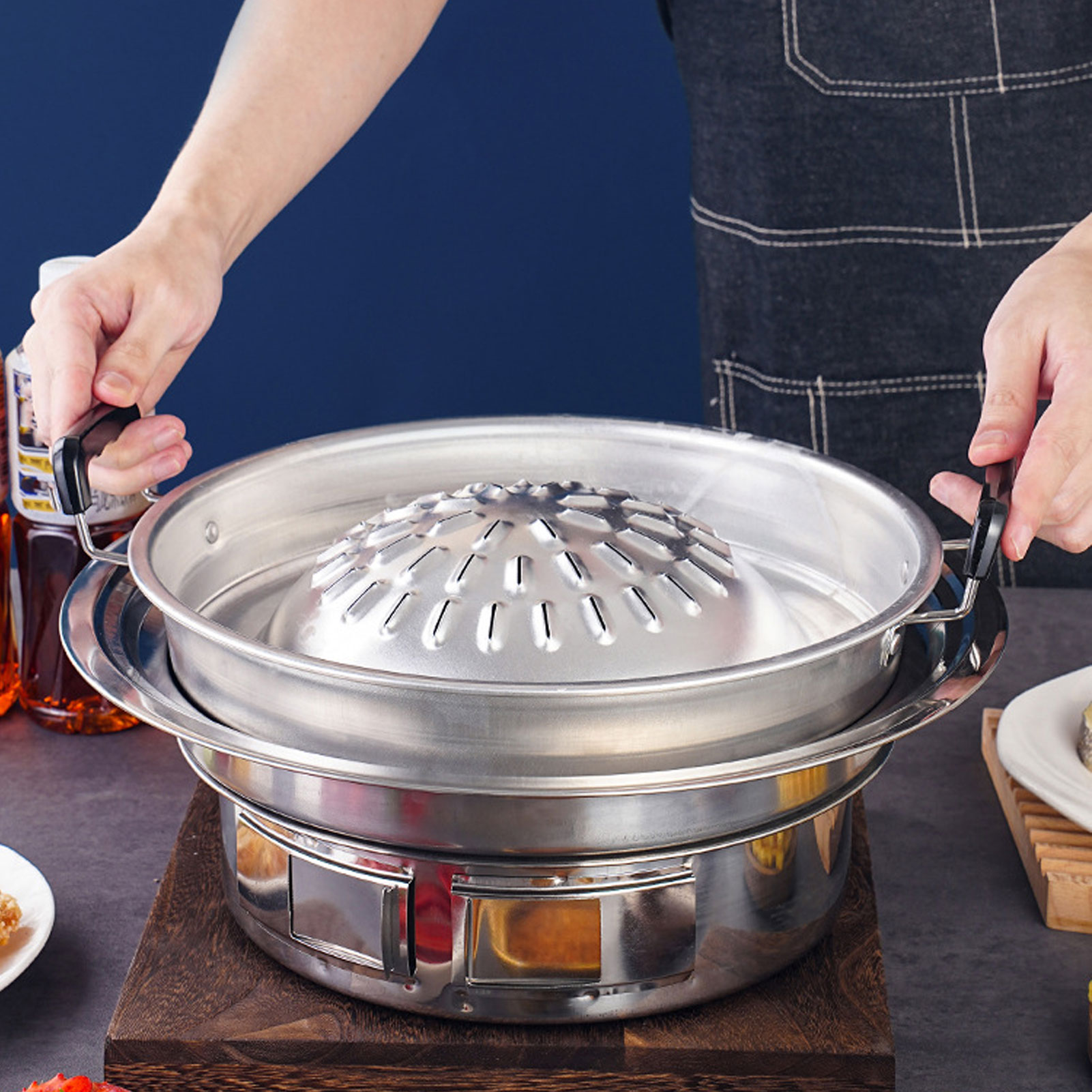 Thai Barbecue Grillpfanne Thai – Kitchen Baking Tray Organiser Bewertung und Preis
