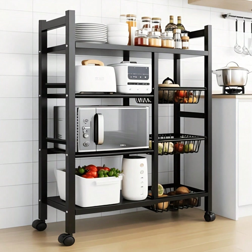 Bewegliches Küchenregal mit gr – Kitchen Baking Island Bewertung und Preis