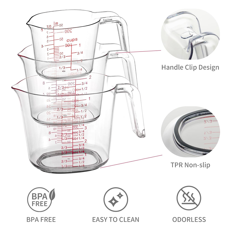 1Cup, 2Cup, 4Cup Transparente, – Kitchen Baking Kit Bewertung und Preis