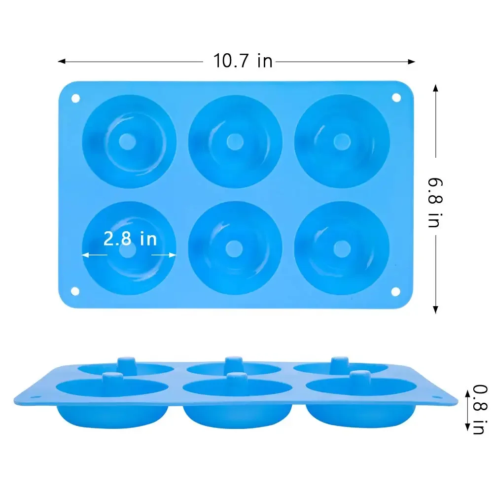 1/2 Stück Silikon-Muffins-Donu – Kitchen Baking Utensils Bewertung und Preis