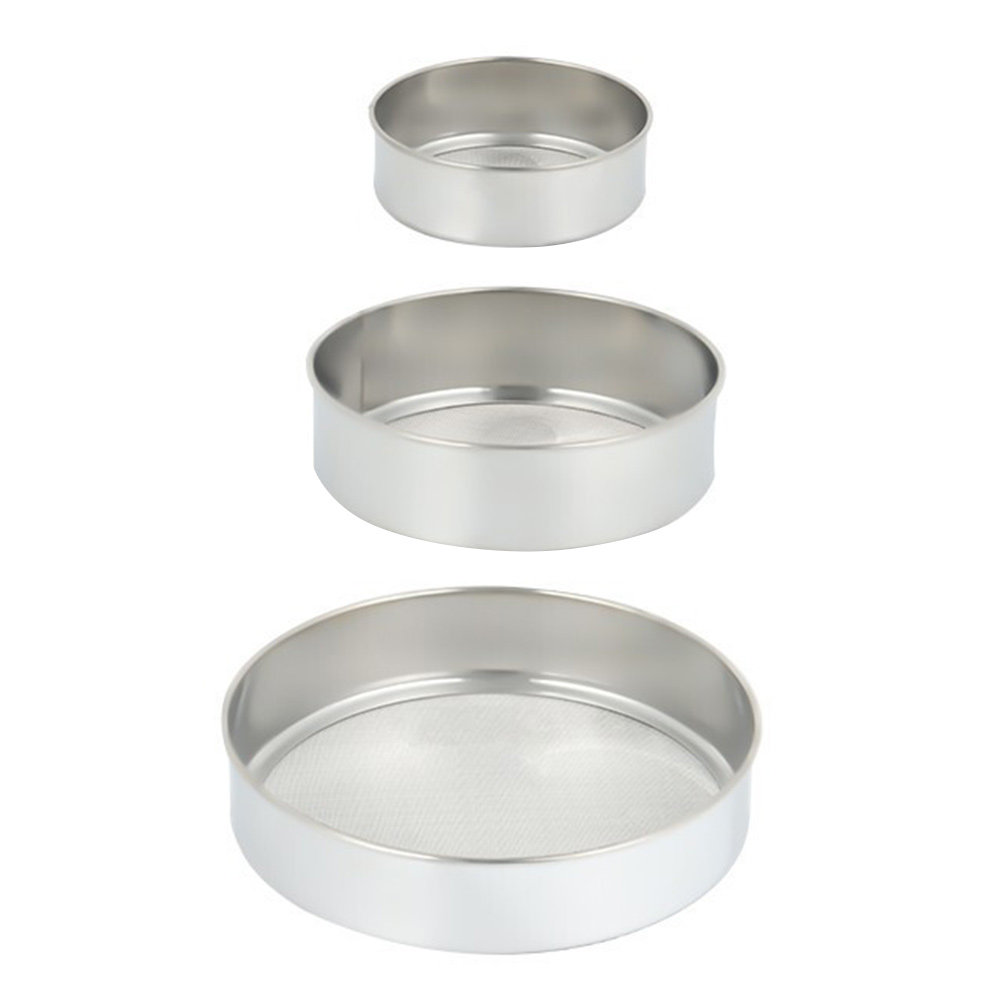 3-teiliges Edelstahl-Mehlsieb- – Kitchen Baking Utensils Bewertung und Preis