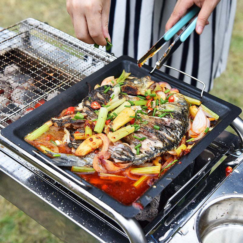 Dicke quadratische Grillpfanne – Kitchen Baking Tray Organiser Bewertung und Preis