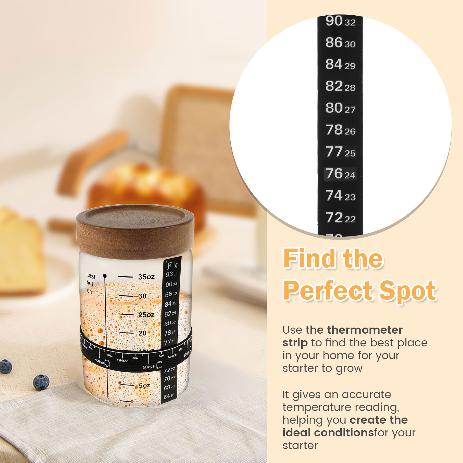 Sauerteig-Starterglas-Set, 100 – Kitchen Baking Kit Bewertung und Preis