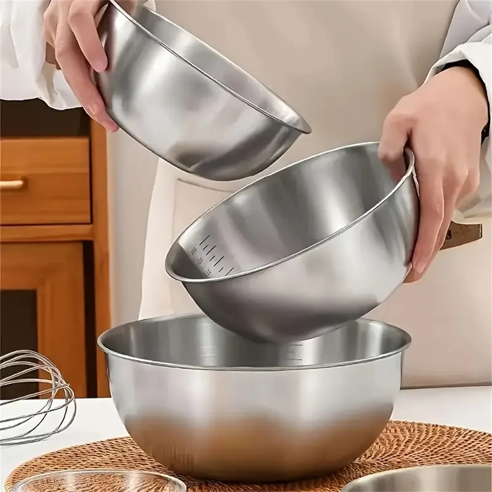 1-3 Edelstahl-Schüssel-Set mit – Kitchen Baking Kit Bewertung und Preis