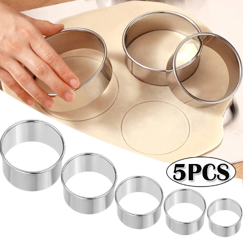 5PCS Runde Edelstahl Keks Form – Kitchen Baking Utensils Bewertung und Preis