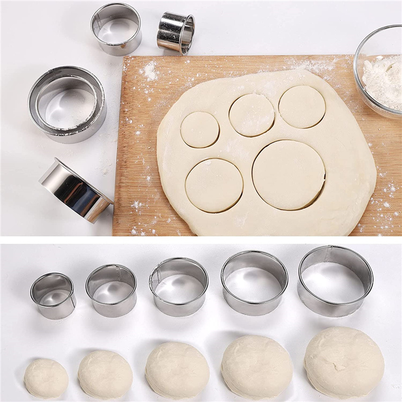 5PCS Runde Edelstahl Keks Form – Kitchen Baking Utensils Bewertung und Preis