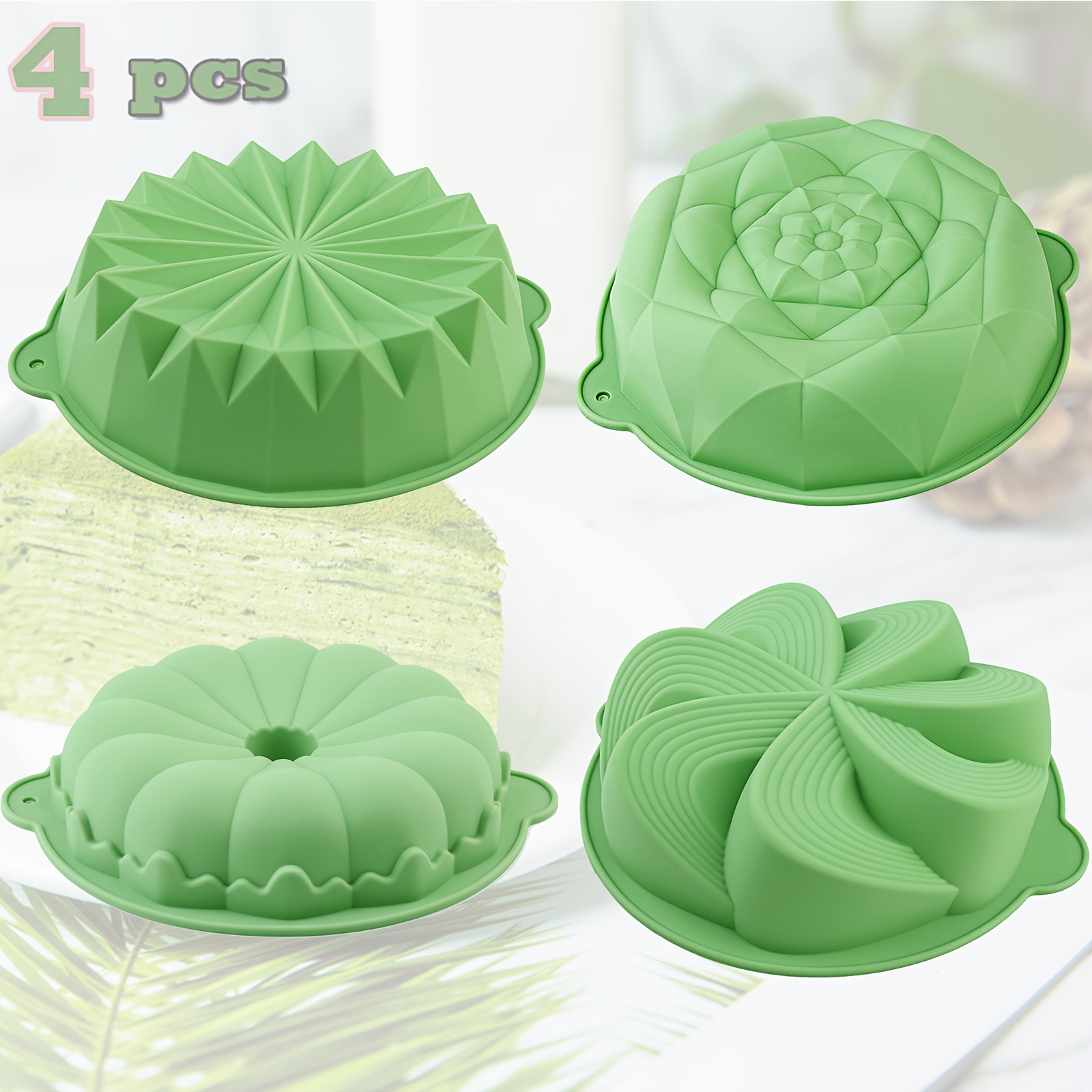 4-teilige blumenförmige Siliko – Kitchen Baking Must Haves Bewertung und Preis